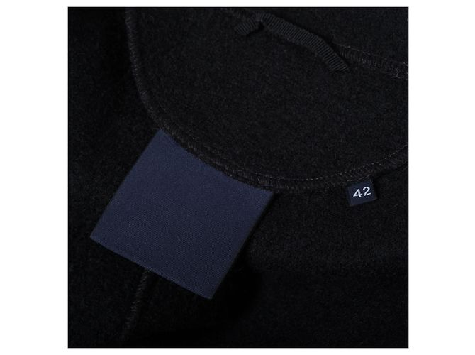 Set cappotto e vestito in lana nera Aspesi Nero - vista 14