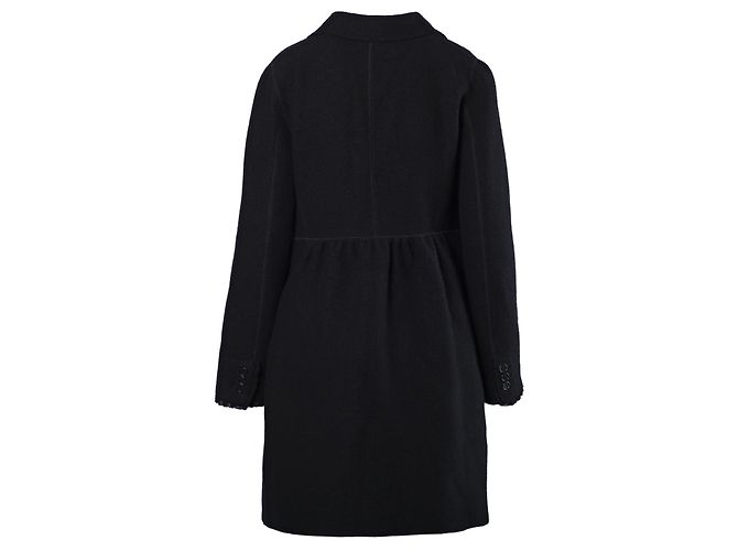 Set cappotto e vestito in lana nera Aspesi Nero - vista 3