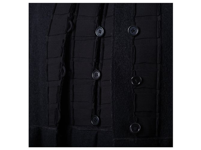 Set cappotto e vestito in lana nera Aspesi Nero - vista 4