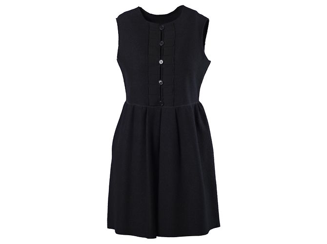 Set cappotto e vestito in lana nera Aspesi Nero - vista 5