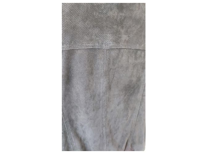 Bomber Dolce & Gabbana in camoscio (pelle di capra). Blu scuro - vista 10
