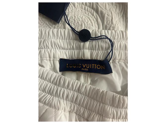 Pantaloni trapuntati Louis Vuitton Bianco - vista 3