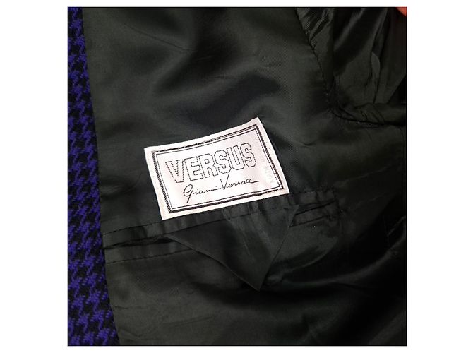 Versus Gianni Versace giacca viola da uomo Nero Viola scuro - vista 2