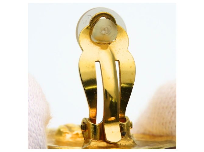 Orecchini a clip placcati in oro Chanel Coco Mark D'oro - vista 10