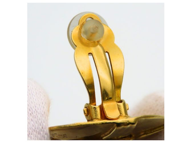 Orecchini a clip placcati in oro Chanel Coco Mark D'oro - vista 6