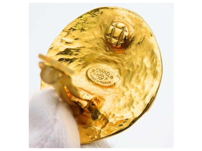 Orecchini a clip placcati in oro Chanel Coco Mark D'oro - vista 7