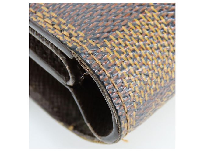 Cartera Joy Tri-fold Louis Vuitton Castaño Damier ebene - vista 10