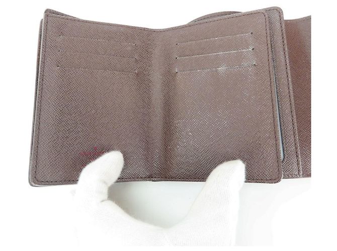 Cartera Joy Tri-fold Louis Vuitton Castaño Damier ebene - vista 14