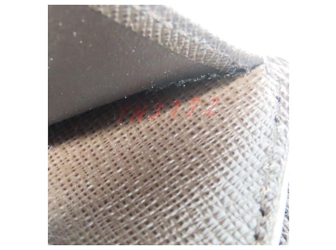 Cartera Joy Tri-fold Louis Vuitton Castaño Damier ebene - vista 23