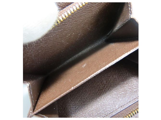 Cartera Joy Tri-fold Louis Vuitton Castaño Damier ebene - vista 26