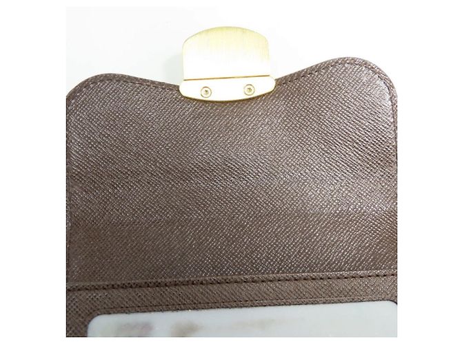 Cartera Joy Tri-fold Louis Vuitton Castaño Damier ebene - vista 29
