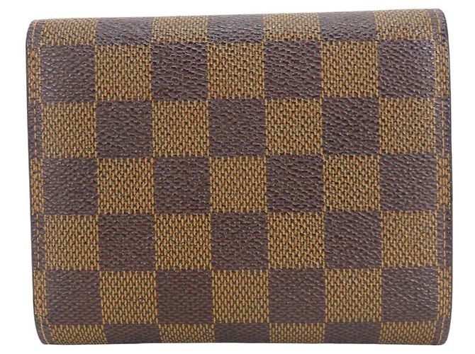 Cartera Joy Tri-fold Louis Vuitton Castaño Damier ebene - vista 3