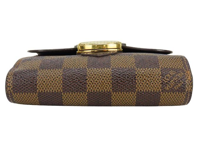 Cartera Joy Tri-fold Louis Vuitton Castaño Damier ebene - vista 4