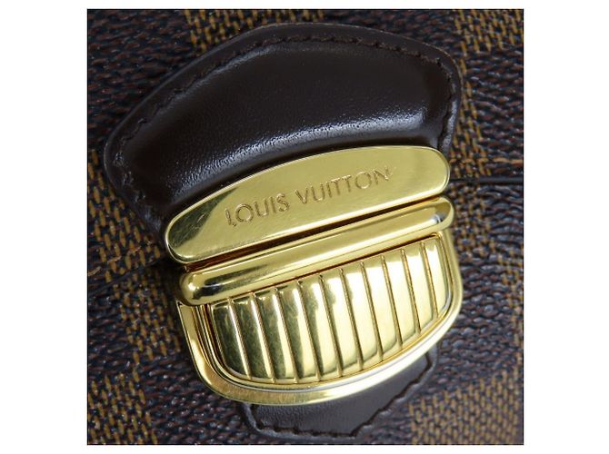 Cartera Joy Tri-fold Louis Vuitton Castaño Damier ebene - vista 5
