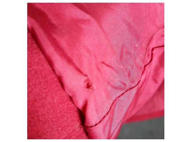 Burberry Woll und Kaschmir Jacke Dunkelrot Bordeaux - Ansicht 9