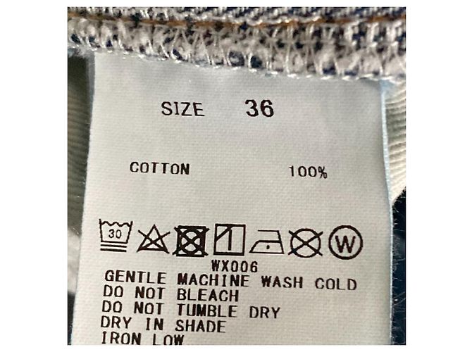 Autre Marque MACPHEE Weite Cropped-Hosen aus Bio-Baumwolle Blau Hellblau - Ansicht 6