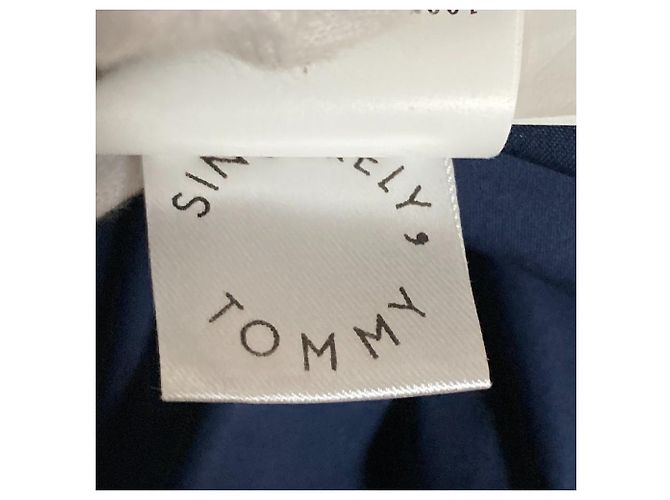 Autre Marque Off-Shoulder geraffte Bluse Sincerely Tommy Blau Marineblau - Ansicht 4