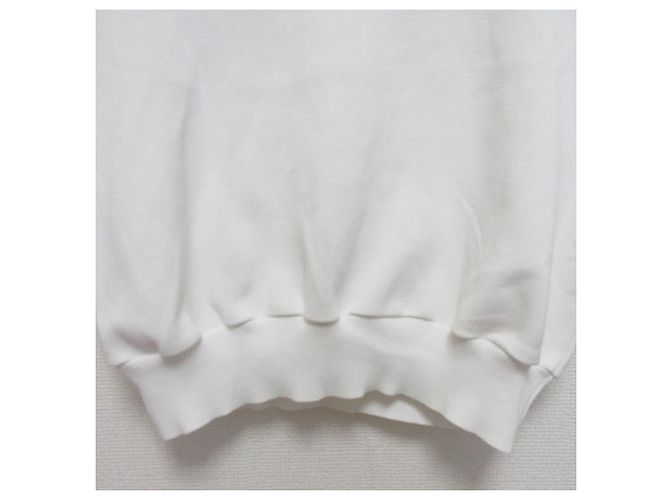 Autre Marque Strickpullover mit besticktem Kragen Yori Weiß - Ansicht 5