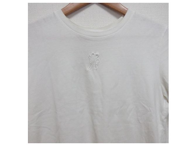 T-shirt à manches courtes brodé du logo Moncler Blanc - vue 3