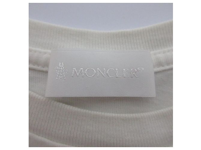 T-shirt à manches courtes brodé du logo Moncler Blanc - vue 6