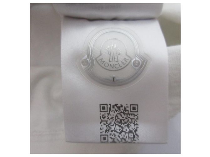 T-shirt à manches courtes brodé du logo Moncler Blanc - vue 9