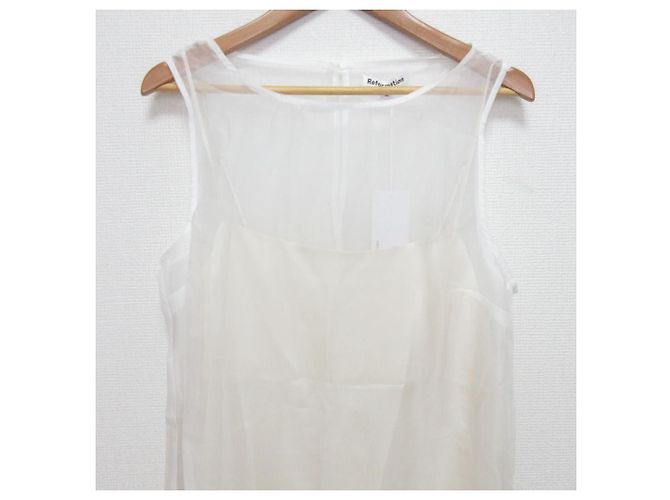 Autre Marque Vestido Vina de Reformation Blanco - vista 3