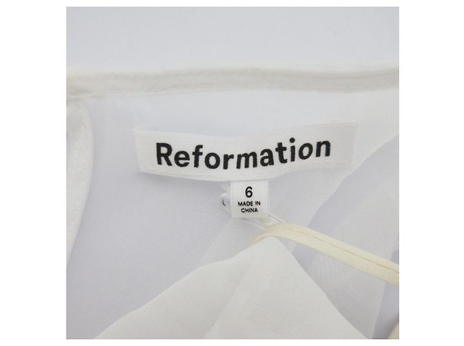 Autre Marque Vestido Vina de Reformation Blanco - vista 9