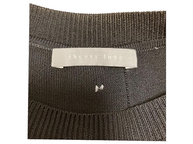 theory luxe KENSINGTON JOMO Top de Punto Negro - vista 4