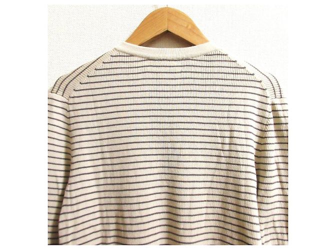 Autre Marque Mila Owen Rippenstrick Kurzarmoberteil Beige - Ansicht 7
