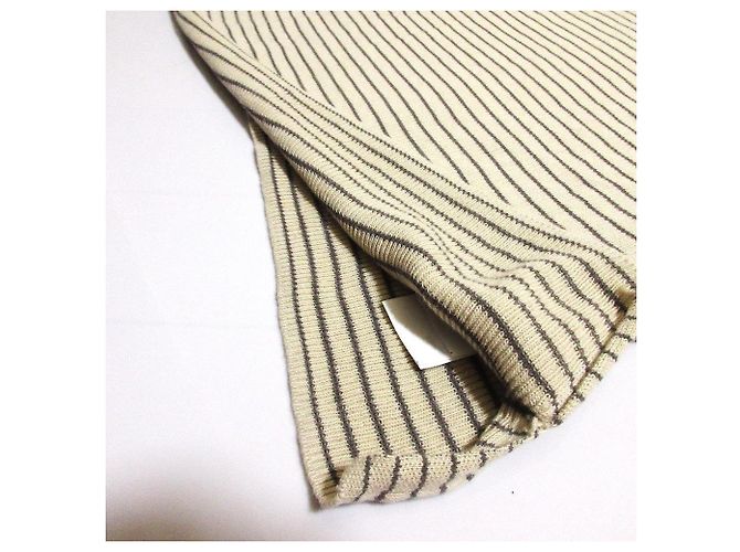 Autre Marque Mila Owen Rippenstrick Kurzarmoberteil Beige - Ansicht 8