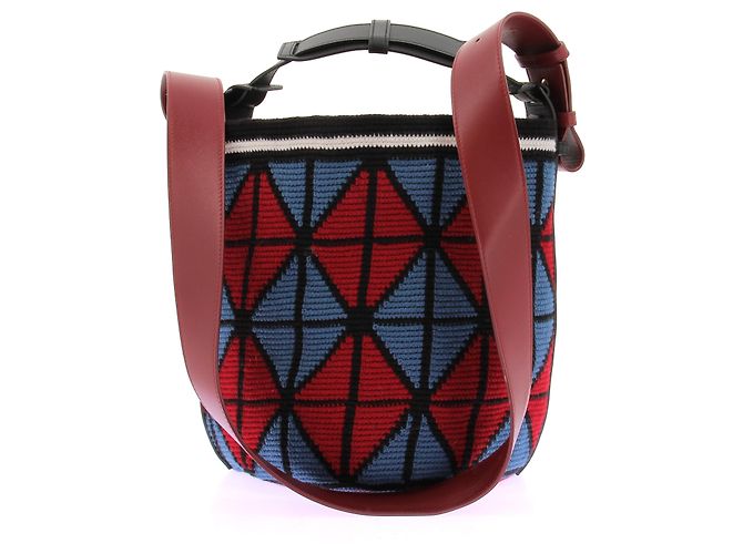 Autre Marque Borsa in tessuto rossa e blu AZ FACTORY Rosso - vista 2