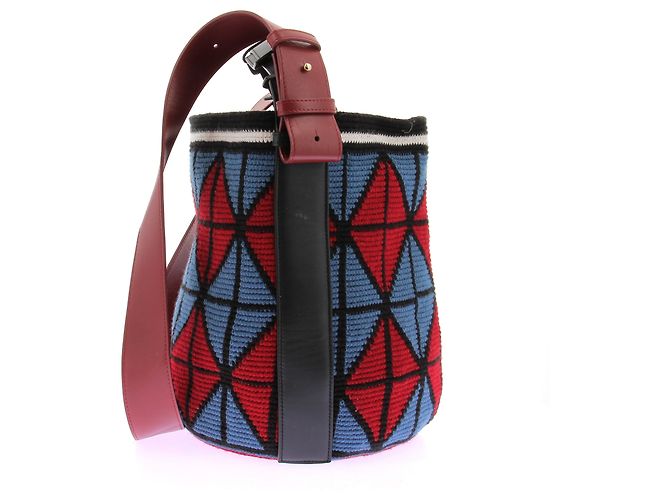 Autre Marque Borsa in tessuto rossa e blu AZ FACTORY Rosso - vista 3