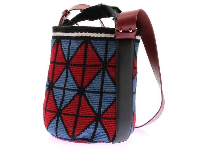 Autre Marque Borsa in tessuto rossa e blu AZ FACTORY Rosso - vista 4
