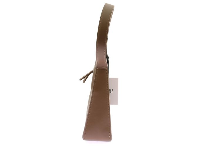 Borsa Mansur Gavriel in pelle marrone con strisce - vista 3