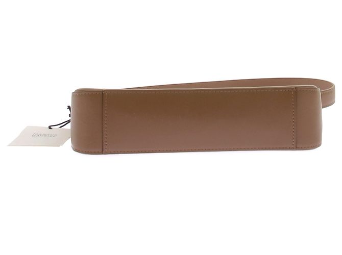 Borsa Mansur Gavriel in pelle marrone con strisce - vista 7