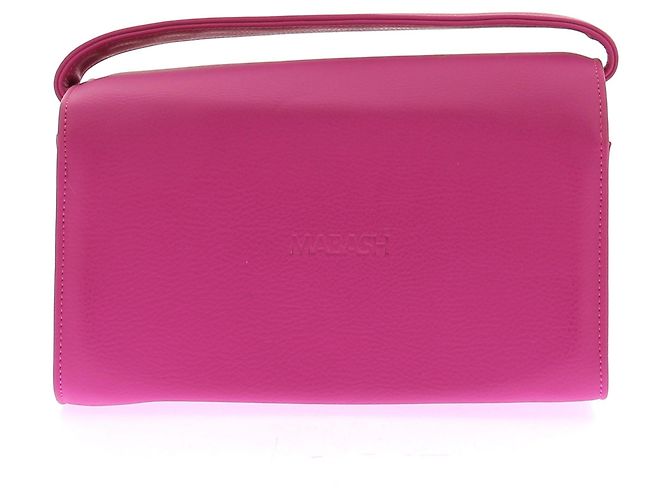 Autre Marque Bolsa retangular rosa com alça de couro - vista 2