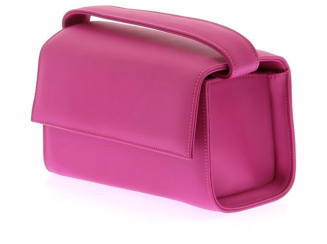 Autre Marque Bolsa retangular rosa com alça de couro - vista 5