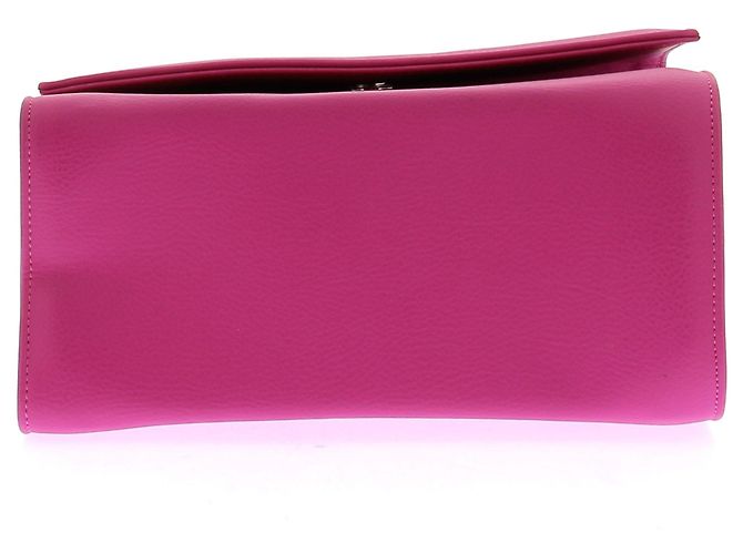 Autre Marque Bolsa retangular rosa com alça de couro - vista 7