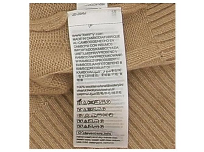 Tommy Hilfiger Rollkragenpullover aus camel-farbenem, gedrehtem Strick aus Wolle Braun - Ansicht 5