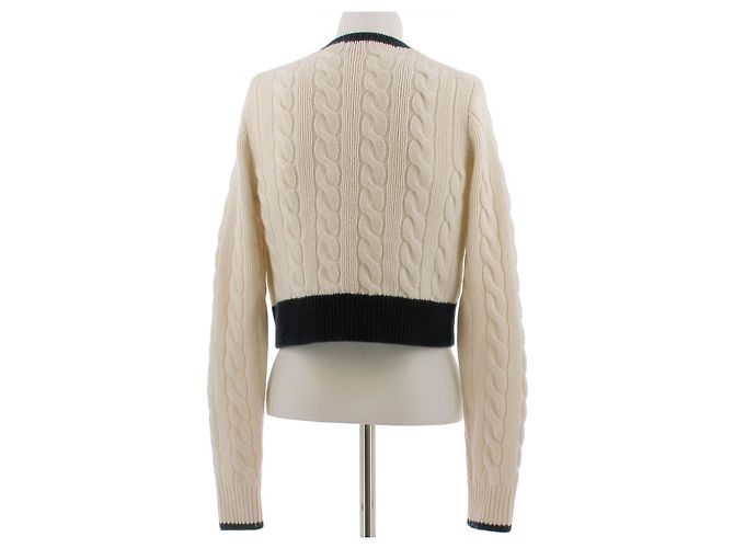 Polo Ralph Lauren Weißer und marinefarbener Cashmere-Cardigan - Ansicht 2