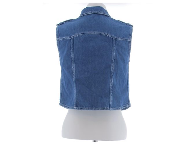 Frame Denim Camisa sin mangas de denim Azul - vista 2