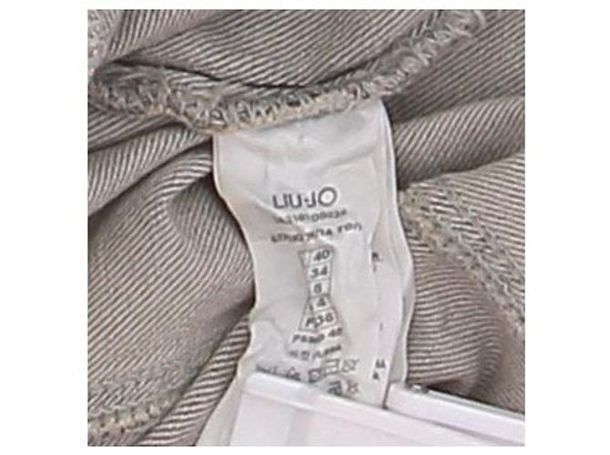 Liu.Jo Gray denim top with studs - view 6