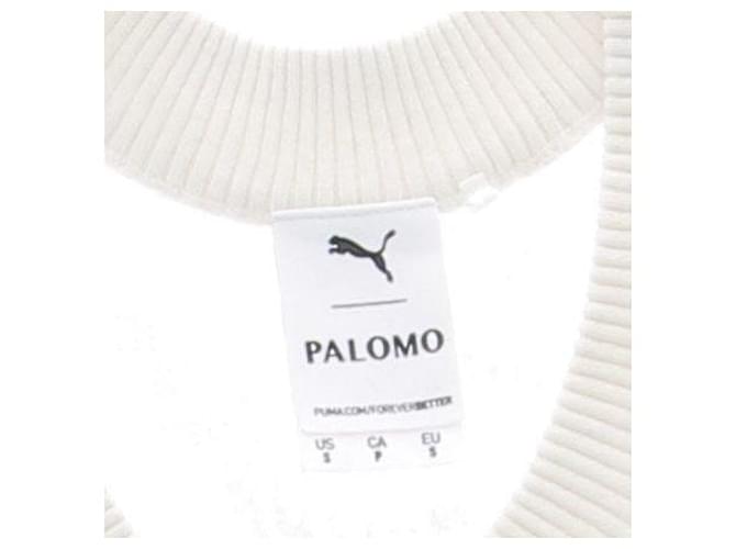 Puma Ärmelloser Pullover aus Häkelarbeit Weiß - Ansicht 6