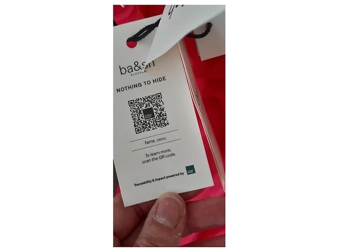 Ba&Sh Fame Kleid Fuchsia Viskose Fuschia - Ansicht 4