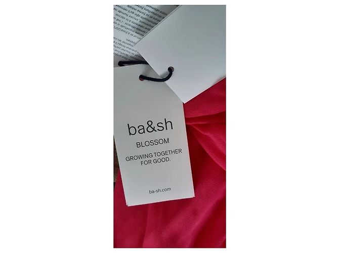 Ba&Sh Fame Kleid Fuchsia Viskose Fuschia - Ansicht 5