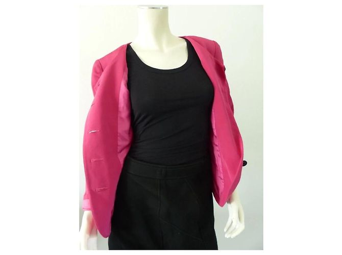 Georges Rech Rosa Strukturierte Viscose Jacke Pink - Ansicht 2