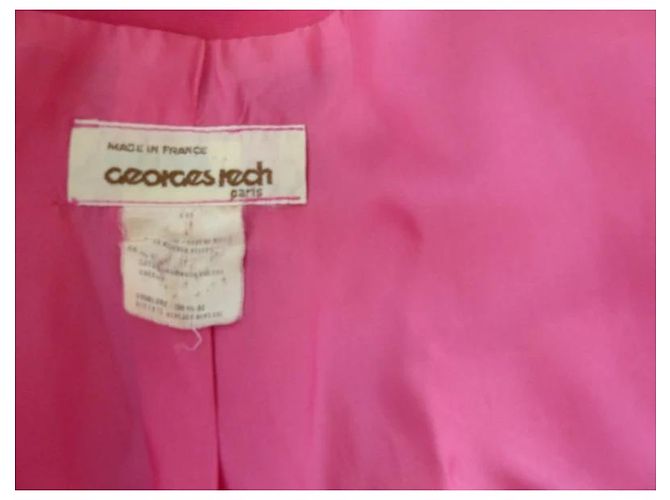 Georges Rech Rosa Strukturierte Viscose Jacke Pink - Ansicht 4