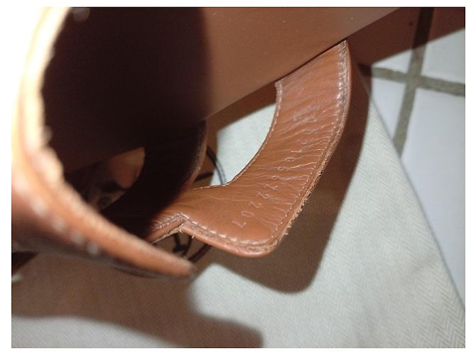 Oran Mule Hermès in pelle di struzzo marrone - vista 4