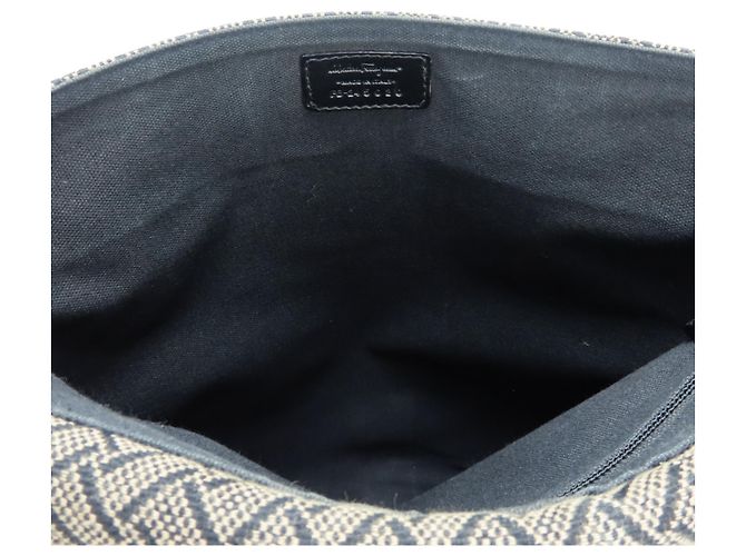 Borsa a Spalla da Uomo Salvatore Ferragamo FB-24 5020 Nero Beige - vista 18