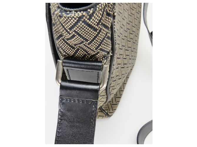 Borsa a Spalla da Uomo Salvatore Ferragamo FB-24 5020 Nero Beige - vista 20